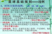 篮球规则详解犯规与违例的区别及判罚介绍