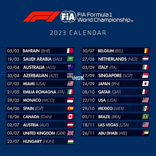 f1赛程2023，2023年f1赛事日程安排  第2张