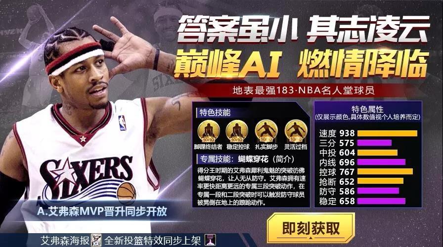 最强nba艾弗森怎么玩？教你打出高分数  第1张