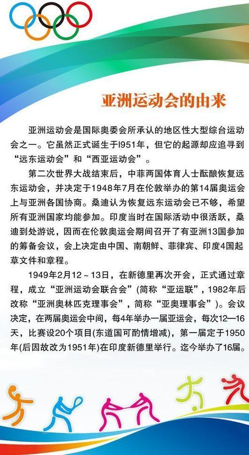 第一届亚运会在哪个举行，回顾亚洲体育盛会的历史  第1张