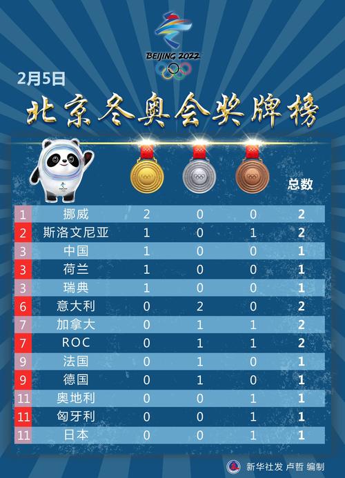 2018年平昌冬奥会奖牌榜6银，中国冬奥历史最佳现  第2张