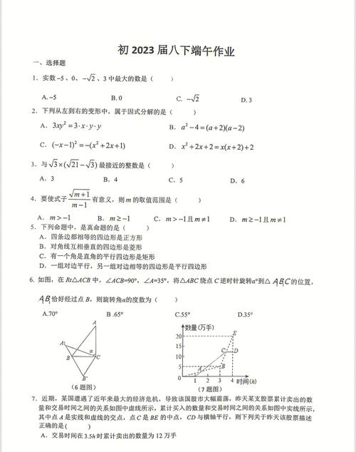 重庆鲁能巴蜀中学八年级下册试题2022，试卷及答案介绍  第2张