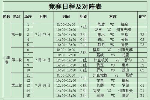 国足12强赛程时间表，详细赛程安排  第2张