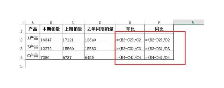 下面什么是同比分析公式  第1张