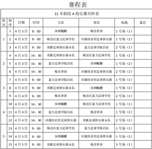 决赛时间及比赛情况  第1张