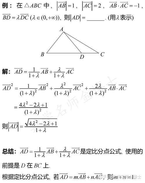 向量的定比分点怎么理解  第1张